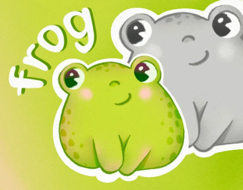 Character design collection: frogs