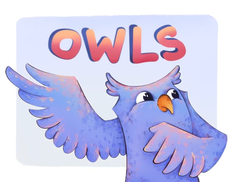Cute owls | Children's Book Illustrations